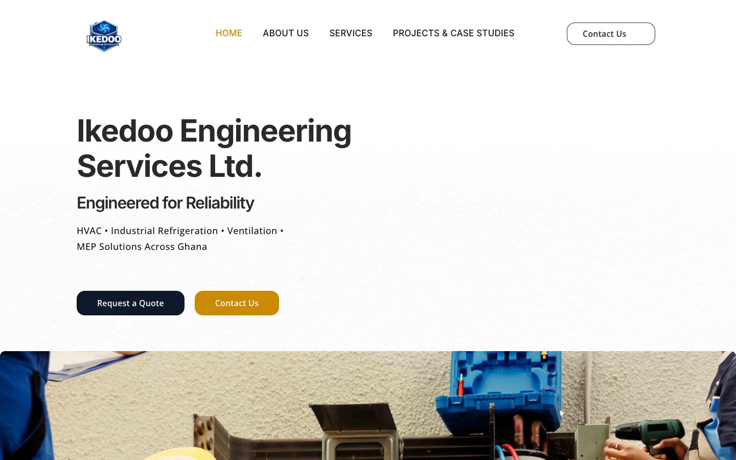 Ikedoo Engineering on screen