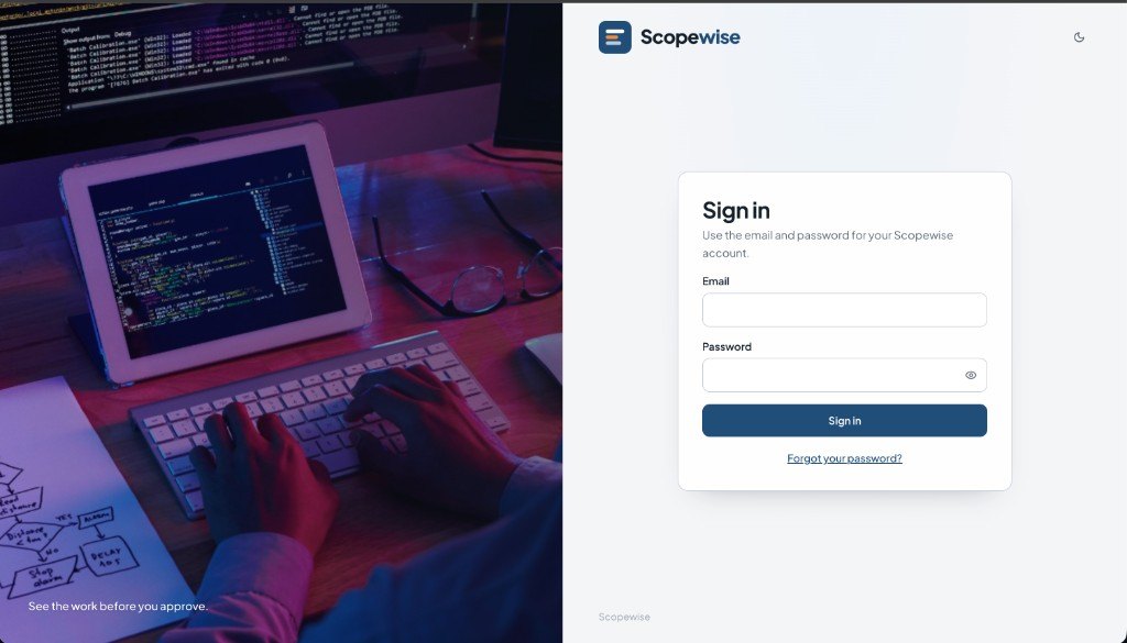 Scopewise on screen