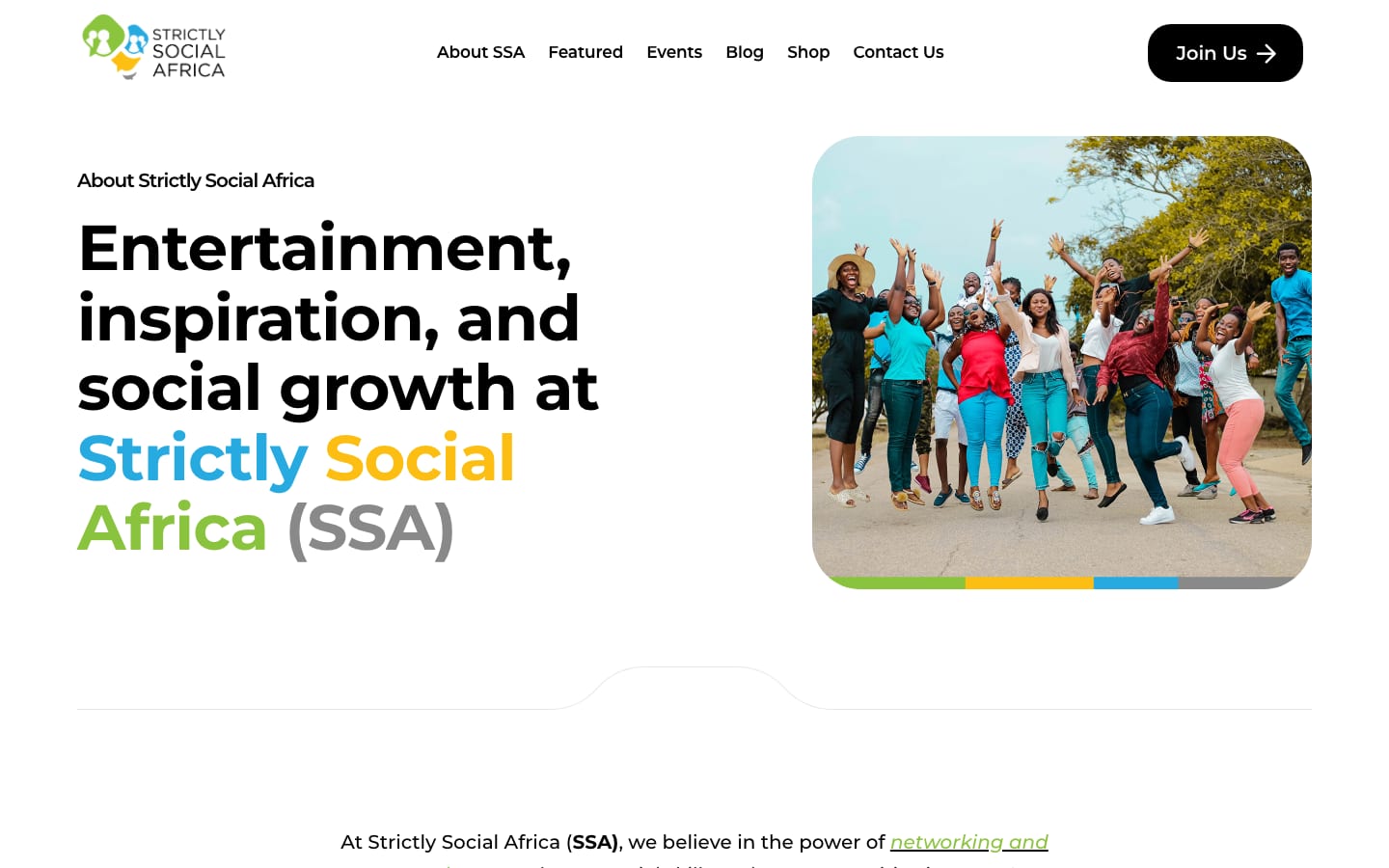 Strictly Social Africa, screen 2